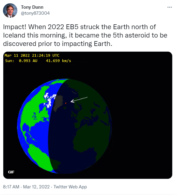 2022 EB5 by Tony Dunn