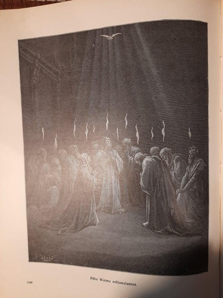 Gustave Doré gravüür Püha Vaimu väljavalamine