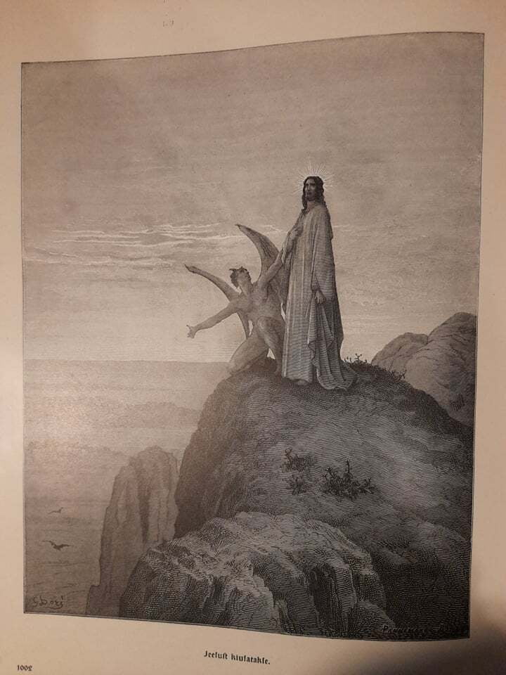 Gustave Doré gravüür Jeesust kiusatakse