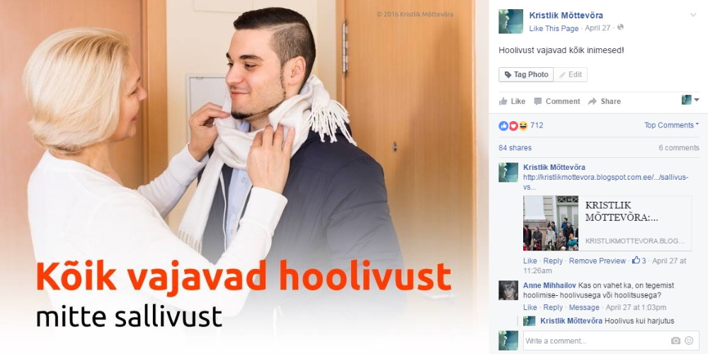 Kõik vajavad hoolivust!