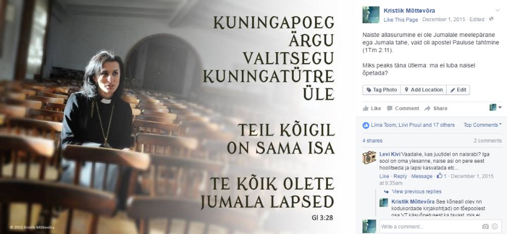 Naiste allasurumine ei ole Jumalale meelepärane